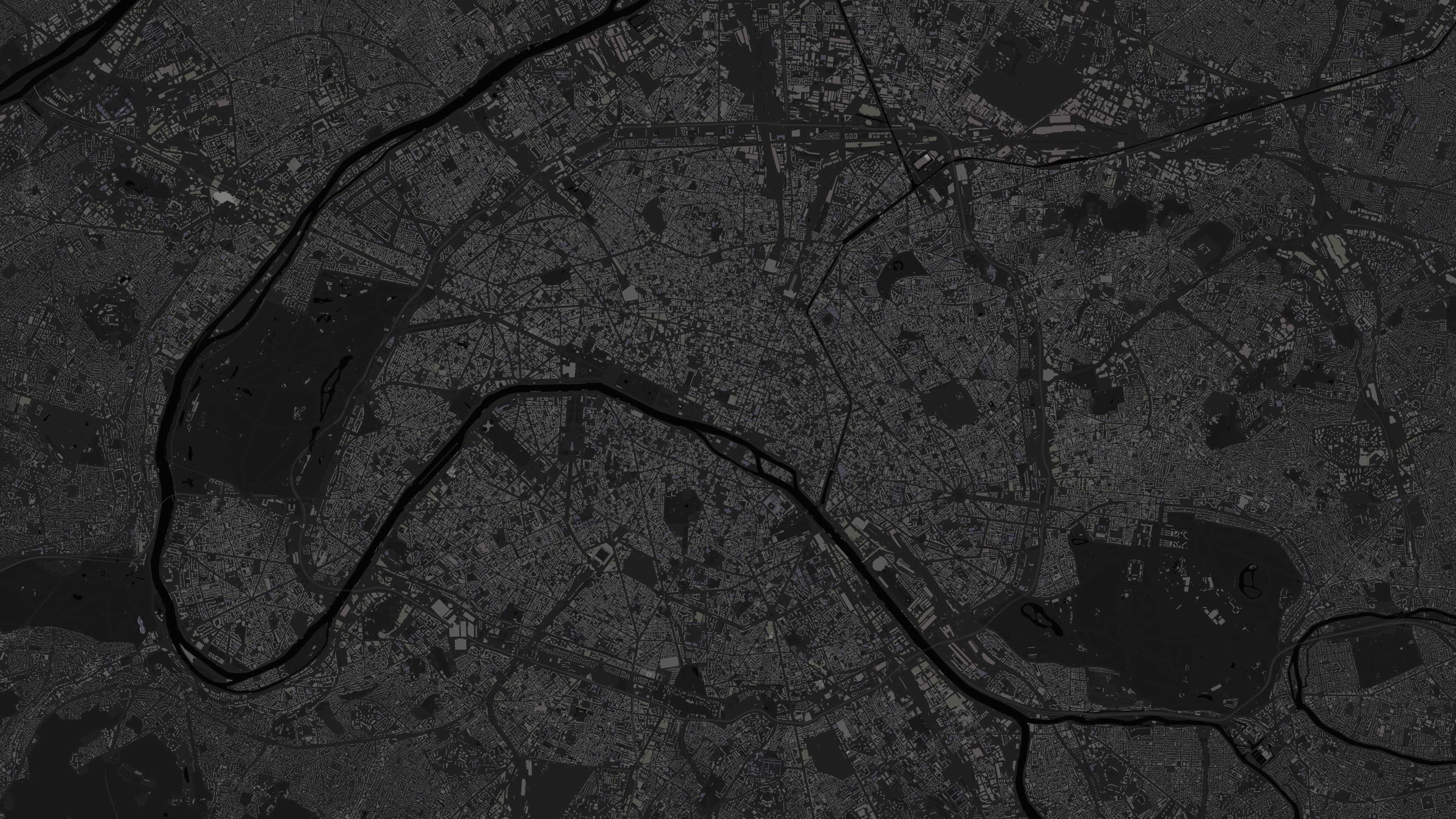 Night minimalist map style preview